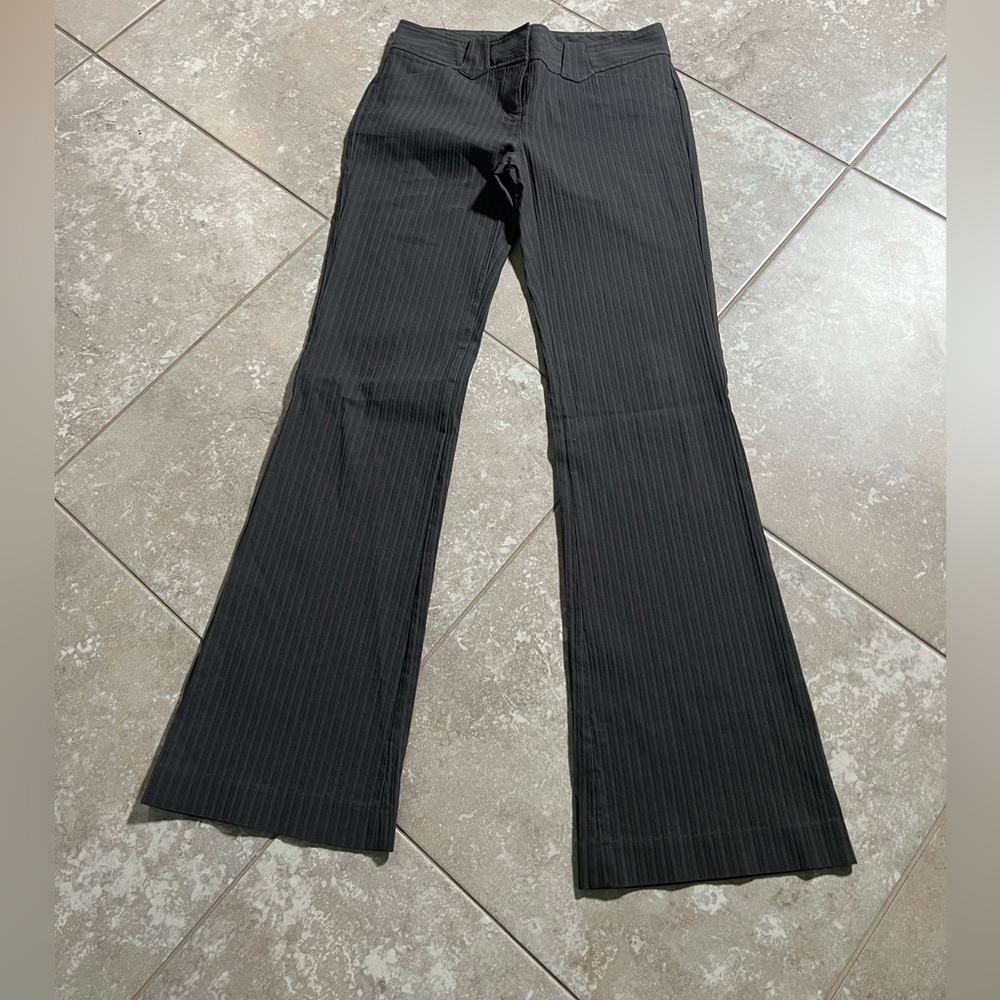 Express Charcoal Pinstripe Trousers